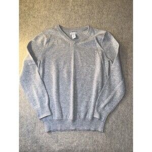 Amazon Essentials Boys Size 8 Gray Vneck Long Sleeve Sweater